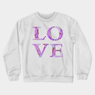 Love in purple Crewneck Sweatshirt